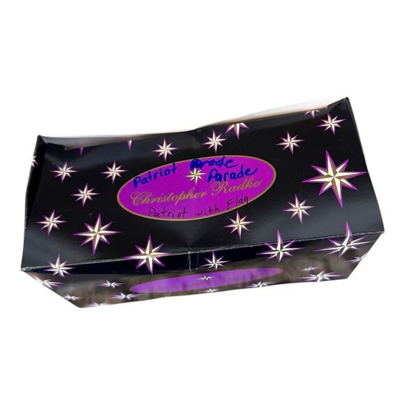 Christopher Radko Patriotic Revolutionary Soldier Flag Colors Freedom Ornament - Picture 7 of 10